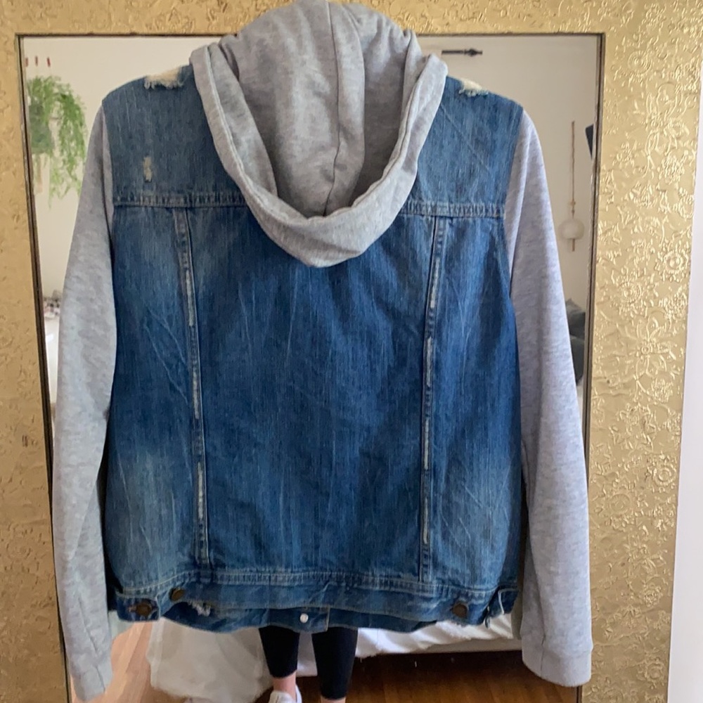 Hooded Denim Jacket - Picture 2 of 2